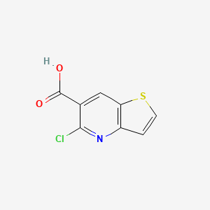 molecular formula C8H4ClNO2S B3376177 5-Chlorothieno[3,2-b]pyridine-6-carboxylic acid CAS No. 117390-36-0