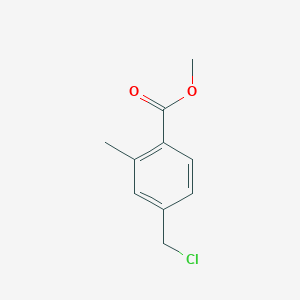molecular formula C10H11ClO2 B3376183 Methyl 4-(chloromethyl)-2-methylbenzoate CAS No. 1174046-29-7