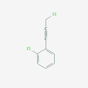 molecular formula C9H6Cl2 B3376256 1-Chloro-2-(3-chloroprop-1-yn-1-yl)benzene CAS No. 1179176-22-7