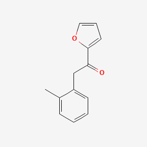 molecular formula C13H12O2 B3376273 1-(Furan-2-yl)-2-(2-methylphenyl)ethan-1-one CAS No. 1179928-66-5