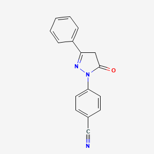4-(5-oxo-3-phenyl-4,5-dihydro-1H-pyrazol-1-yl)benzonitrile