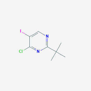 molecular formula C8H10ClIN2 B3376281 2-Tert-butyl-4-chloro-5-iodopyrimidine CAS No. 118089-42-2