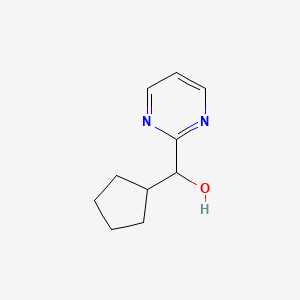 molecular formula C10H14N2O B3376300 Cyclopentyl(pyrimidin-2-yl)methanol CAS No. 1182977-20-3
