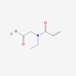 molecular formula C7H11NO3 B3376315 2-(N-ethylprop-2-enamido)acetic acid CAS No. 1184500-88-6