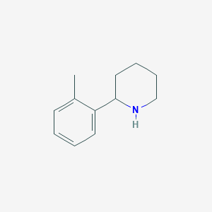 molecular formula C12H17N B3376344 2-(2-Methylphenyl)piperidine CAS No. 118576-99-1