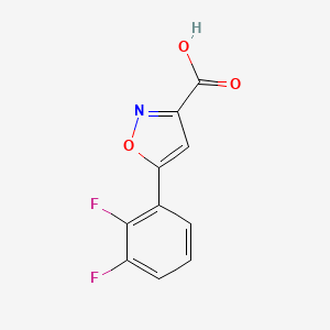 molecular formula C10H5F2NO3 B3376362 5-(2,3-Difluorophenyl)-1,2-oxazole-3-carboxylic acid CAS No. 1188085-58-6