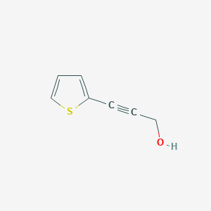 molecular formula C7H6OS B3376407 3-(2-噻吩基)-2-丙炔-1-醇 CAS No. 1194-13-4