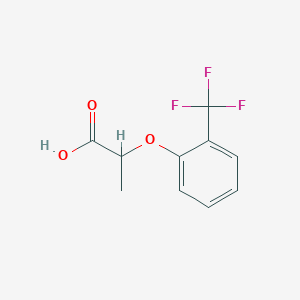 molecular formula C10H9F3O3 B3376411 2-[2-(Trifluoromethyl)phenoxy]propanoic acid CAS No. 119411-77-7