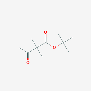 molecular formula C10H18O3 B3376444 Tert-butyl 2,2-dimethyl-3-oxobutanoate CAS No. 119888-86-7