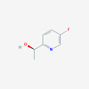 molecular formula C7H8FNO B3376458 (1R)-1-(5-fluoropyridin-2-yl)ethan-1-ol CAS No. 1202070-41-4