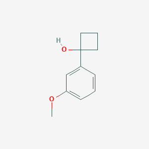 molecular formula C11H14O2 B3376462 1-(3-Methoxyphenyl)cyclobutan-1-ol CAS No. 1202643-83-1