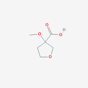 molecular formula C6H10O4 B3376489 3-Methoxyoxolane-3-carboxylic acid CAS No. 1204831-21-9