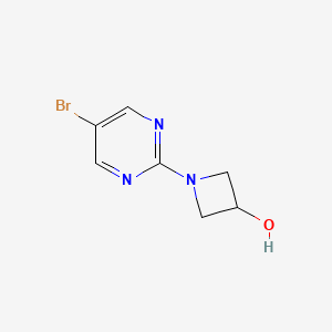 molecular formula C7H8BrN3O B3376516 1-(5-Bromopyrimidin-2-yl)azetidin-3-ol CAS No. 1209222-50-3