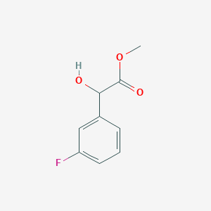 molecular formula C9H9FO3 B3376533 Methyl 2-(3-fluorophenyl)-2-hydroxyacetate CAS No. 1210843-86-9