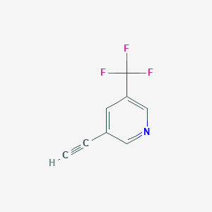molecular formula C8H4F3N B3376553 3-Ethynyl-5-(trifluoromethyl)pyridine CAS No. 1211520-56-7