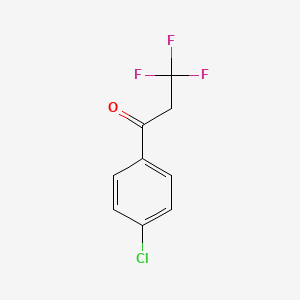 molecular formula C9H6ClF3O B3376585 1-(4-Chlorophenyl)-3,3,3-trifluoropropan-1-one CAS No. 121194-36-3