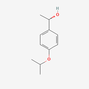 molecular formula C11H16O2 B3376588 (1S)-1-[4-(propan-2-yloxy)phenyl]ethan-1-ol CAS No. 1212112-49-6