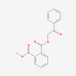 molecular formula C17H14O5 B337664 1-Methyl 2-(2-oxo-2-phenylethyl) phthalate 