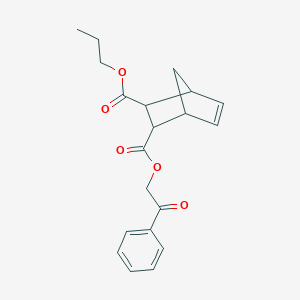 molecular formula C20H22O5 B337665 2-(2-Oxo-2-phenylethyl) 3-propyl bicyclo[2.2.1]hept-5-ene-2,3-dicarboxylate 