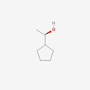 molecular formula C7H14O B3376689 (1R)-1-cyclopentylethan-1-ol CAS No. 122382-79-0