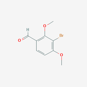 molecular formula C9H9BrO3 B3376690 3-Bromo-2,4-dimethoxybenzaldehyde CAS No. 122452-59-9