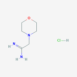 molecular formula C6H14ClN3O B3376705 2-(Morpholin-4-yl)ethanimidamide hydrochloride CAS No. 122723-43-7
