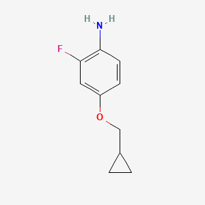 molecular formula C10H12FNO B3376756 4-(Cyclopropylmethoxy)-2-fluoroaniline CAS No. 1236764-17-2