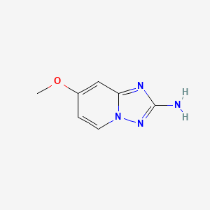 molecular formula C7H8N4O B3376767 7-Methoxy-[1,2,4]triazolo[1,5-a]pyridin-2-amine CAS No. 1239648-98-6