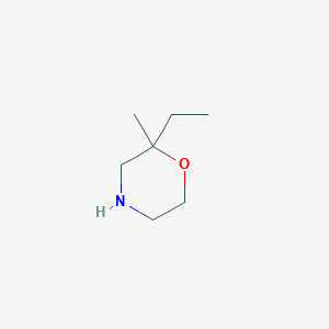 molecular formula C7H15NO B3376787 2-Ethyl-2-methylmorpholine CAS No. 1240527-64-3