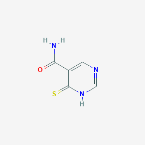molecular formula C5H5N3OS B033768 4-Thioxo-1,4-dihydropyrimidine-5-carboxamide CAS No. 102818-21-3