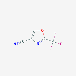 molecular formula C5HF3N2O B3376808 2-(Trifluoromethyl)-1,3-oxazole-4-carbonitrile CAS No. 1240605-82-6