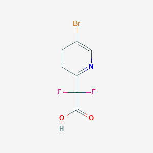 molecular formula C7H4BrF2NO2 B3376810 2-(5-Bromopyridin-2-yl)-2,2-difluoroacetic acid CAS No. 1240611-21-5