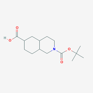 2-(tert-Butoxycarbonyl)decahydroisoquinoline-6-carboxylic acid