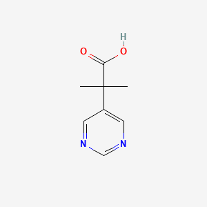 2-Methyl-2-(pyrimidin-5-yl)propanoic acid