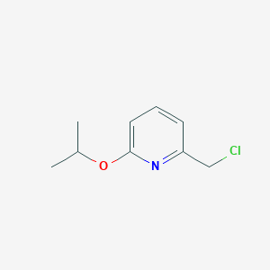 molecular formula C9H12ClNO B3376945 2-(Chloromethyl)-6-(propan-2-yloxy)pyridine CAS No. 1249448-19-8