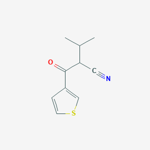 3-Methyl-2-(thiophene-3-carbonyl)butanenitrile