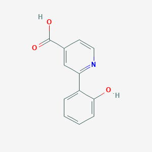 molecular formula C12H9NO3 B3377065 2-(2-Hydroxyphenyl)isonicotinic acid CAS No. 1258626-16-2