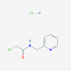 molecular formula C8H10Cl2N2O B3377066 2-chloro-N-(pyridin-2-ylmethyl)acetamide hydrochloride CAS No. 125879-78-9