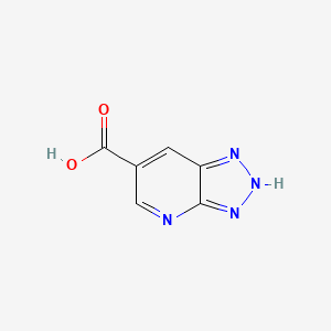 molecular formula C6H4N4O2 B3377090 3H-[1,2,3]triazolo[4,5-b]pyridine-6-carboxylic acid CAS No. 1260385-82-7