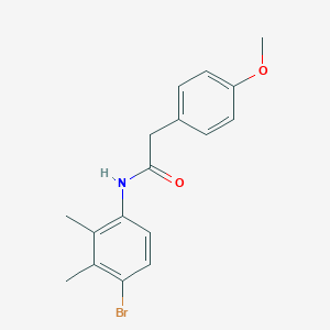 molecular formula C17H18BrNO2 B337712 N-(4-bromo-2,3-dimethylphenyl)-2-(4-methoxyphenyl)acetamide 