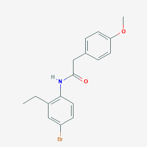 molecular formula C17H18BrNO2 B337713 N-(4-bromo-2-ethylphenyl)-2-(4-methoxyphenyl)acetamide 