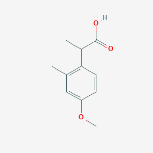 molecular formula C11H14O3 B3377130 2-(4-Methoxy-2-methylphenyl)propanoic acid CAS No. 1260764-33-7