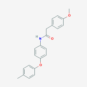 molecular formula C22H21NO3 B337715 2-(4-methoxyphenyl)-N-[4-(4-methylphenoxy)phenyl]acetamide 