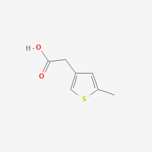 molecular formula C7H8O2S B3377157 2-(5-Methylthiophen-3-yl)acetic acid CAS No. 1261598-38-2