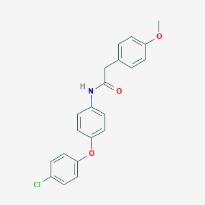 molecular formula C21H18ClNO3 B337716 N-[4-(4-chlorophenoxy)phenyl]-2-(4-methoxyphenyl)acetamide 