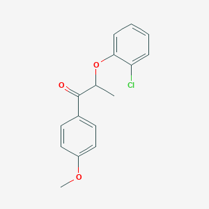 molecular formula C16H15ClO3 B337720 2-(2-Chlorophenoxy)-1-(4-methoxyphenyl)propan-1-one 