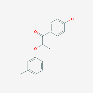 molecular formula C18H20O3 B337721 2-(3,4-Dimethylphenoxy)-1-(4-methoxyphenyl)propan-1-one 