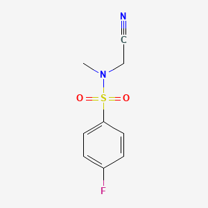 N-(cyanomethyl)-4-fluoro-N-methylbenzenesulfonamide