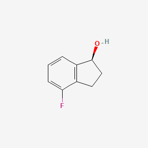 molecular formula C9H9FO B3377234 (1S)-4-fluoro-2,3-dihydro-1H-inden-1-ol CAS No. 1270289-99-0