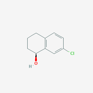 molecular formula C10H11ClO B3377236 (1S)-7-chloro-1,2,3,4-tetrahydronaphthalen-1-ol CAS No. 1270290-33-9